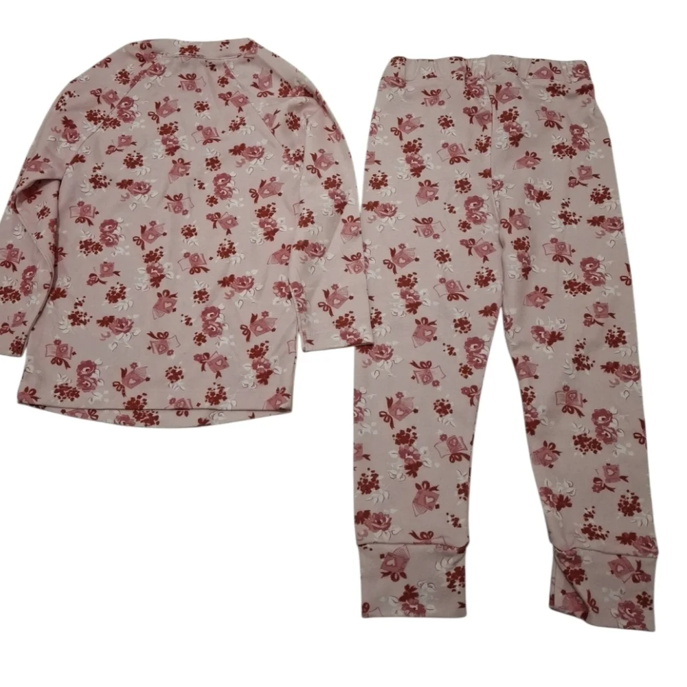 Hill House Pink Floral Pajama Set Size 2 NWT